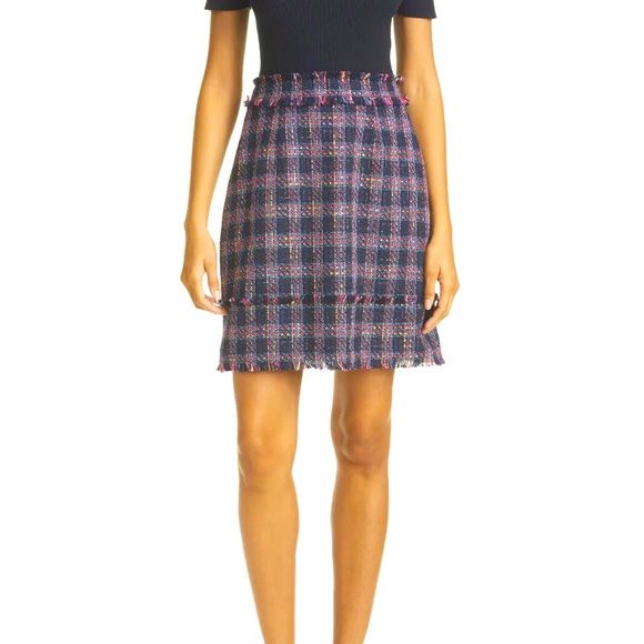 TED BAKER Metallic tweedy boucle A-line dress - Picture 4 of 6